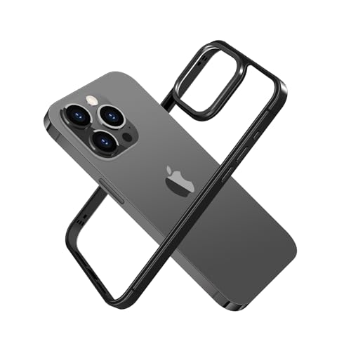 LUVI Kompatibel mit iPhone 15 Pro Max Bumper Case Rahmen Metall Kameraschutz Rahmen Dünn Weich Wärmeableitung Mode Schutz Stoßfest Abdeckung für Frauen Man-Titanium Schwarz LUVI Kompatibel mit iPhone 15 Pro Max Bumper Case Rahmen Metall Kameraschutz Rahmen Dünn Weich Wärmeableitung Mode Schutz Stoßfest Abdeckung für Frauen Man-Titanium Schwarz von LUVI