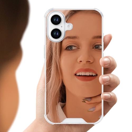LUVI Kompatibel mit iPhone 16 Mirror Case Cute für Frauen Mädchen Silikon Bumper Slim Ultra Dünn Eckenschutz Case Stoßfest Design Mode Luxus Cover Rose Gold LUVI Kompatibel mit iPhone 16 Mirror Case Cute für Frauen Mädchen Silikon Bumper Slim Ultra Dünn Eckenschutz Case Stoßfest Design Mode Luxus Cover Rose Gold von LUVI