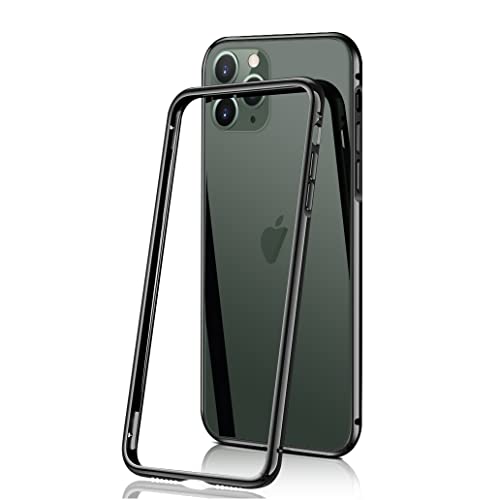 LUVI Schutzhülle für iPhone 11, Metall, Aluminium, Metallrahmen, Kantenschutz, ultradünn, leicht, luxuriös, für iPhone 11, Schwarz LUVI Schutzhülle für iPhone 11, Metall, Aluminium, Metallrahmen, Kantenschutz, ultradünn, leicht, luxuriös, für iPhone 11, Schwarz von LUVI