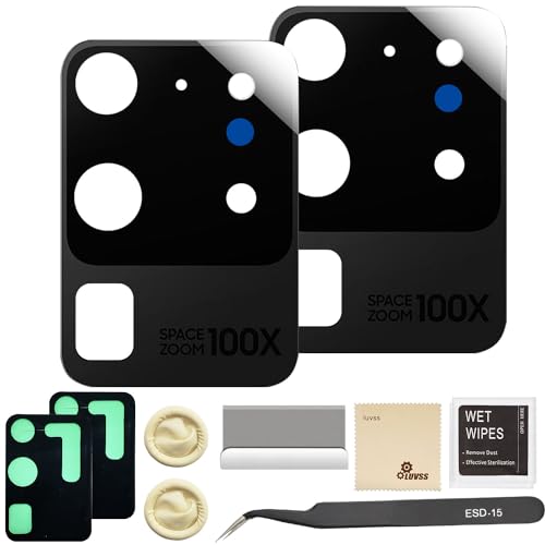 LUVSS 2 Pack Kamera Glas für Samsung Galaxy S20 Ultra SM-G988B Rückseite Kamera Deckel Linse Wasserdich Ersatz Reparatur Set LUVSS 2 Pack Kamera Glas für Samsung Galaxy S20 Ultra SM-G988B Rückseite Kamera Deckel Linse Wasserdich Ersatz Reparatur Set von LUVSS