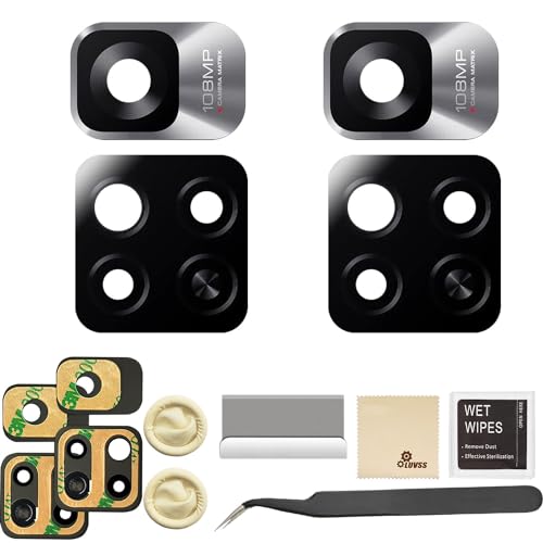 LUVSS 2 Pack Kamera Glas für Xiaomi Redmi Note 11 Pro + 5G (108MP) Rückseite Kamera Deckel Linse Original Wasserdich Ersatz Reparatur von LUVSS