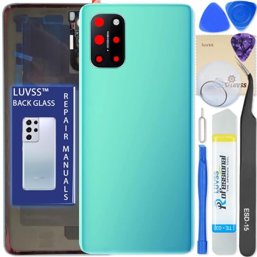LUVSS Akkudeckel Kompatibel für OnePlus 8T Rückseite Glas Deckel Backcover Ersatz Reparatur Set (Grün) von LUVSS