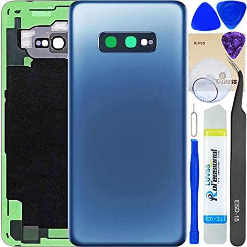 LUVSS Akkudeckel Kompatibel für Samsung Galaxy S10e Rückseite Glas Deckel Original Backcover Ersatz Reparatur Set SM-G970F/DS (Blau) LUVSS Akkudeckel Kompatibel für Samsung Galaxy S10e Rückseite Glas Deckel Original Backcover Ersatz Reparatur Set SM-G970F/DS (Blau) von LUVSS