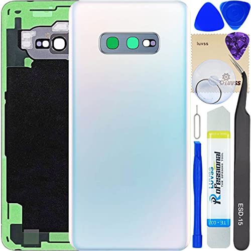 LUVSS Akkudeckel Kompatibel für Samsung Galaxy S10e Rückseite Glas Deckel Original Backcover Ersatz Reparatur Set SM-G970F/DS (Weiß) LUVSS Akkudeckel Kompatibel für Samsung Galaxy S10e Rückseite Glas Deckel Original Backcover Ersatz Reparatur Set SM-G970F/DS (Weiß) von LUVSS