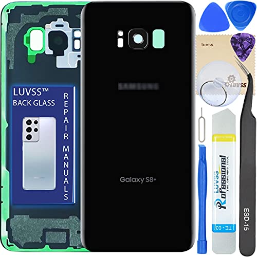 LUVSS Akkudeckel für Samsung Galaxy S8+ Plus G955 Rückseite Glas Deckel Original Backcover Ersatz Reparatur Set -Schwarz LUVSS Akkudeckel für Samsung Galaxy S8+ Plus G955 Rückseite Glas Deckel Original Backcover Ersatz Reparatur Set -Schwarz von LUVSS