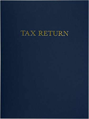9 x 12 Präsentationsmappen in 45,4 kg, nautisches blaues Leinen, mit 2 Taschen und Steuererklärung in Goldfolie, für professionelle und finanzielle Dokumente, 50 Stück (dunkelblau) von LUXPaper