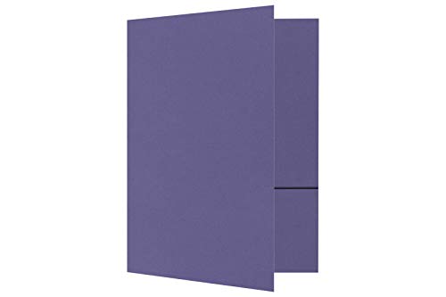 LUXPaper Präsentationsmappen, 22,9 x 30,5 cm, 2 Fächer, Glyzinien-Violett, 45,4 kg Einband, 25 Stück von LUXPaper