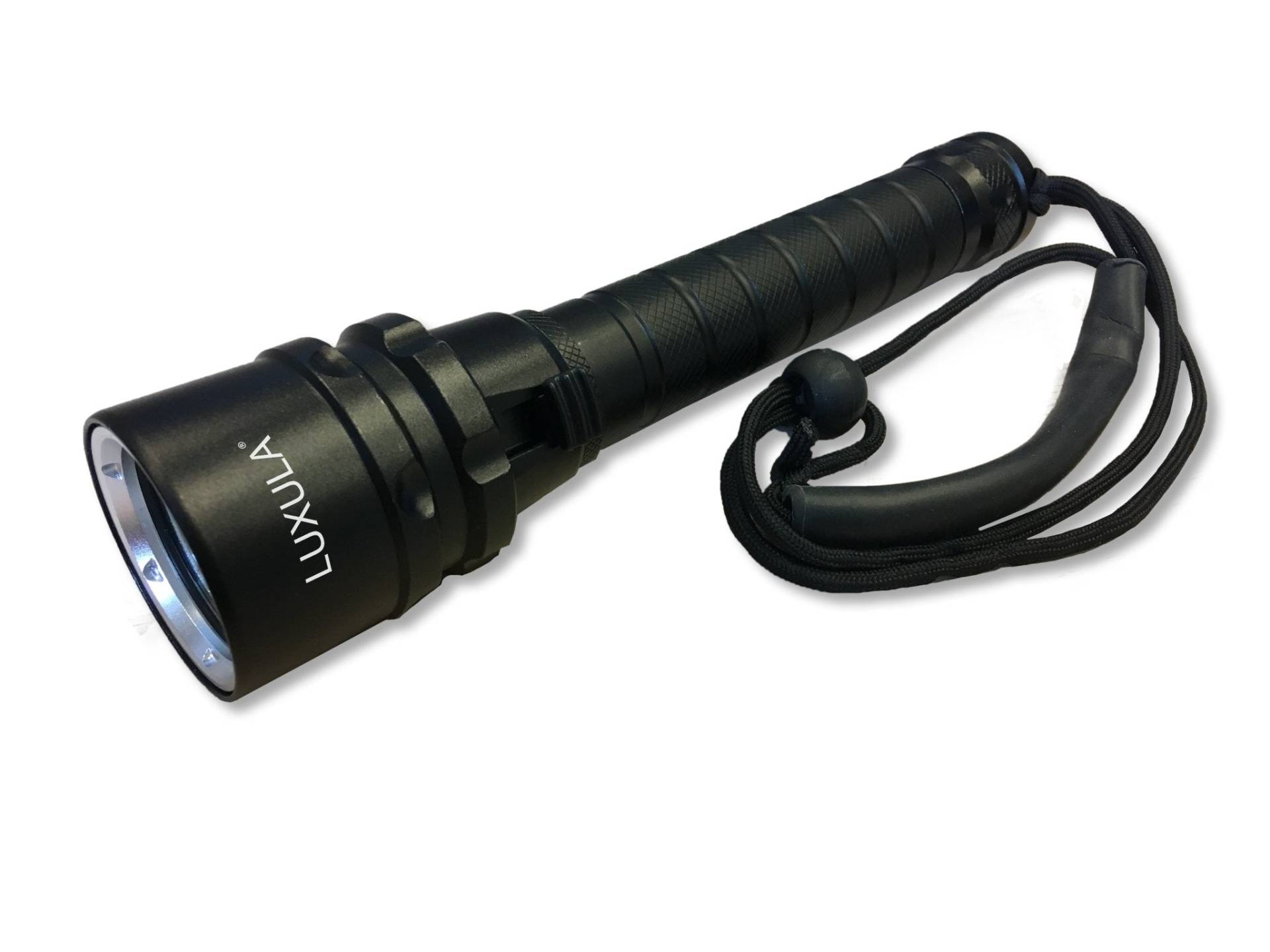 LED-Taschenlampe, 2200 lm, IPX8, 2x 18650 Zellen von LUXULA