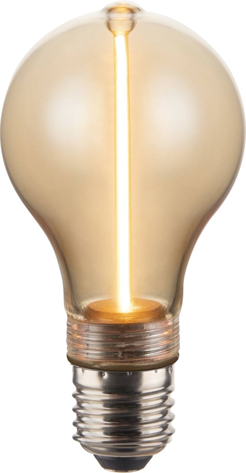 LUXULA LED-Filament-Lampe, Line Amber, E27, 2W, 65lm, 1800K von LUXULA