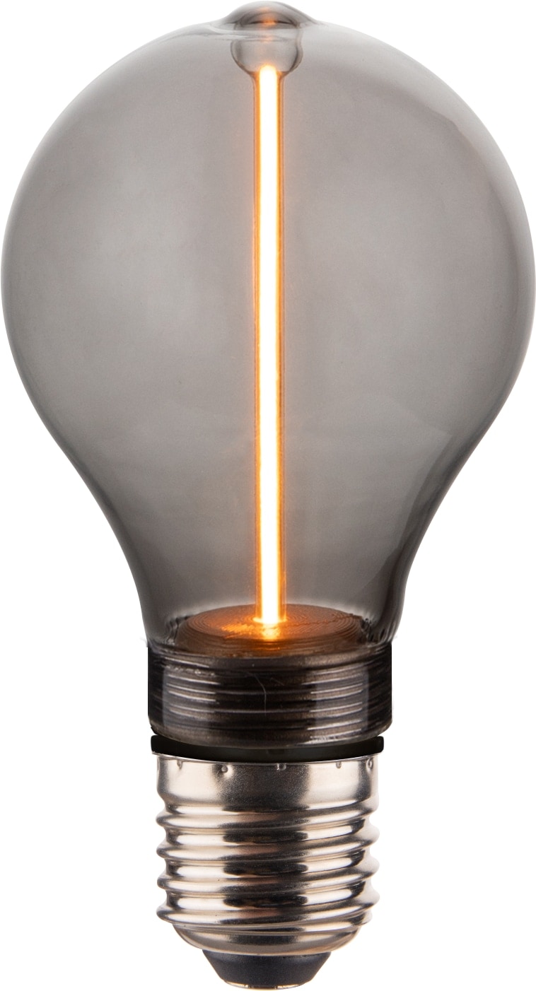 LUXULA LED-Filament-Lampe, Line Smoke, E27, 2W, 40lm, 1800K von LUXULA