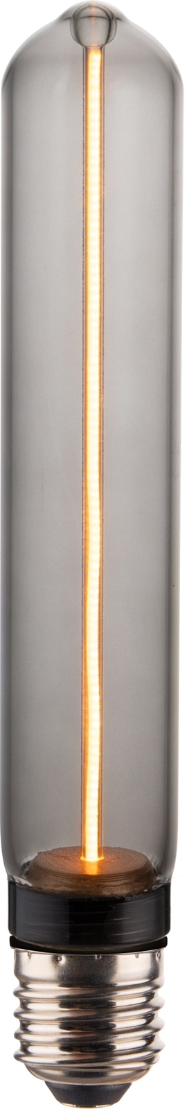 LUXULA LED-Filament-Lampe, Tube Line Smoke, E27, 2W, 40lm, 1800K von LUXULA