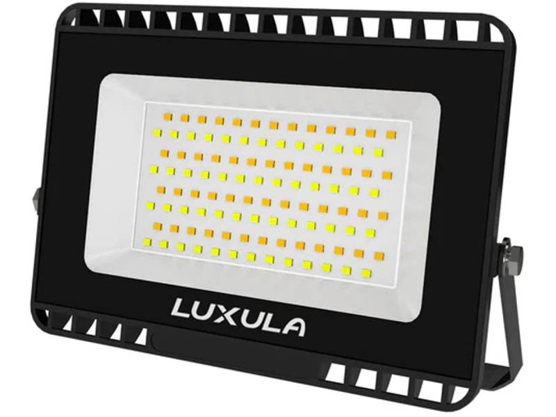 LUXULA LED-Fluter, EEK: F, 50W, 5000lm, CCT, 3000-6500K, IP65, schwarz von LUXULA