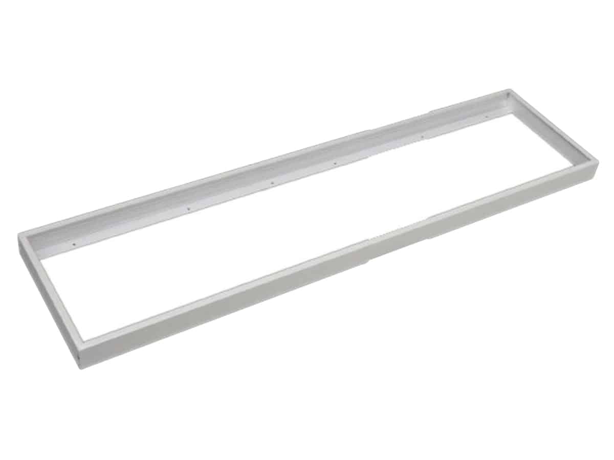 LUXULA LED-Panel Aufbaurahmen LX0705, 120x30 cm, steckbar, weiß von LUXULA