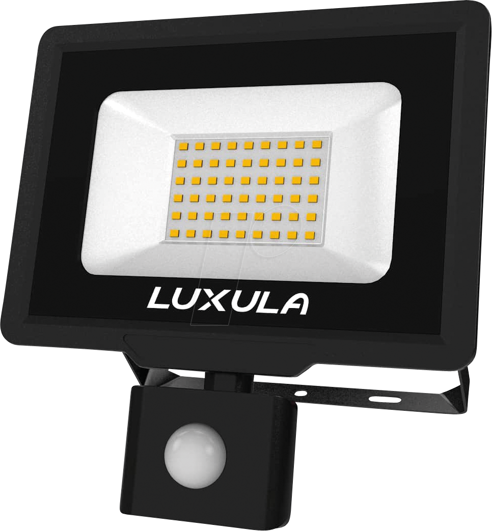 LUXULA LX400127 - LED-Flutlicht, 50 W, 4000 K, 5000 lm, IP65, Bewegungsmelder von LUXULA