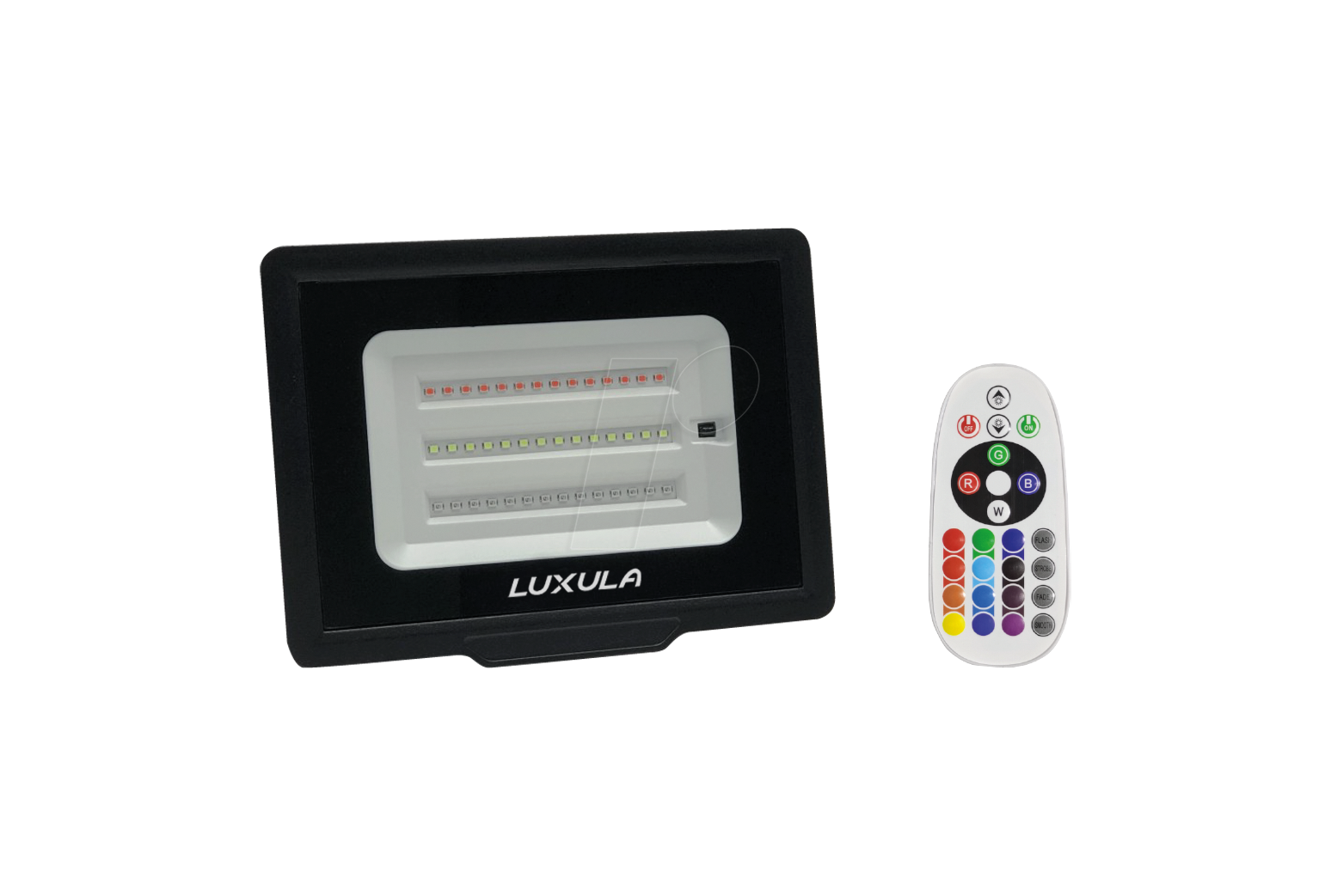 LUXULA LX400183 - RGB-Fluter, 50 W, IP65, RGBW, Fernbedienung von LUXULA