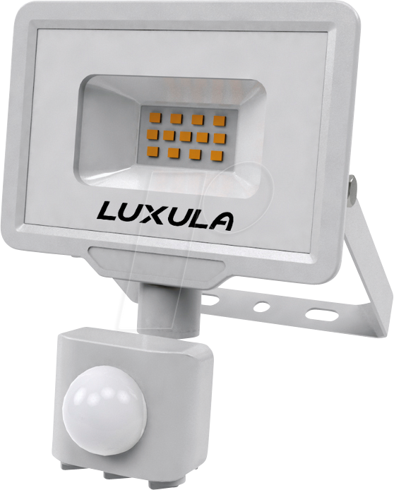LX-400220 - LED-Fluter, 10 W, 3000 K , 1000 lm, weiß, IP65, TÜV, Sensor von LUXULA