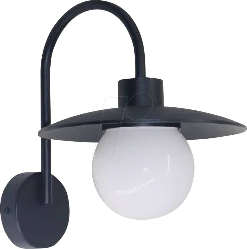 LX-700202 - Wandleuchte, Innen/Außen, schwarz, E27 Fassung, IP54, ALU von LUXULA