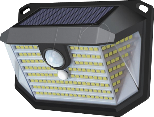 LX-LXSO400120 - Solar-Wandleuchte, PIR-Lichtsensor, 3 Lichtmodi, IP44 von LUXULA