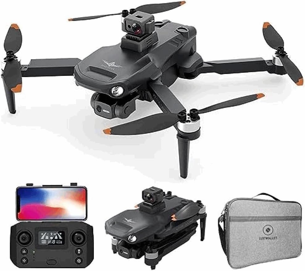 LUXWALLET Libra X Dodge - Hindernisvermeidungssensor Drohne (Full HD, Quadrocopter - 30Km/h - WiFi GPS 1,2 KM - 3-Achsen Gimbal -Mit Kamera) von LUXWALLET