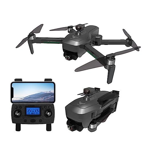 LUXWALLET Skyline Ultra Instinct - Drone with Laos (Laser Obstacle Avoidance) - Professional 4K Video WiFi - 2-Axis Gimbal Aerial Photography - 3500M - 2-Axis Gimbal + EIS Stabilizer - Dark Gray von LUXWALLET