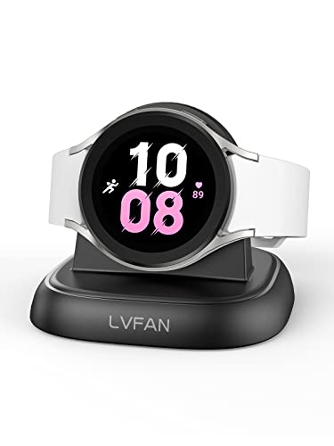 LVFAN Ladegerät für Samsung Galaxy Watch 5 Pro, Smartwatch Ladestation mit USB C Ladekabel, Kabellose Magnetische Ladegerät Ständer für Galaxy Watch 6/6 Classic/5 Pro/5/4 Classic/4/3, Active 2/1 von LVFAN