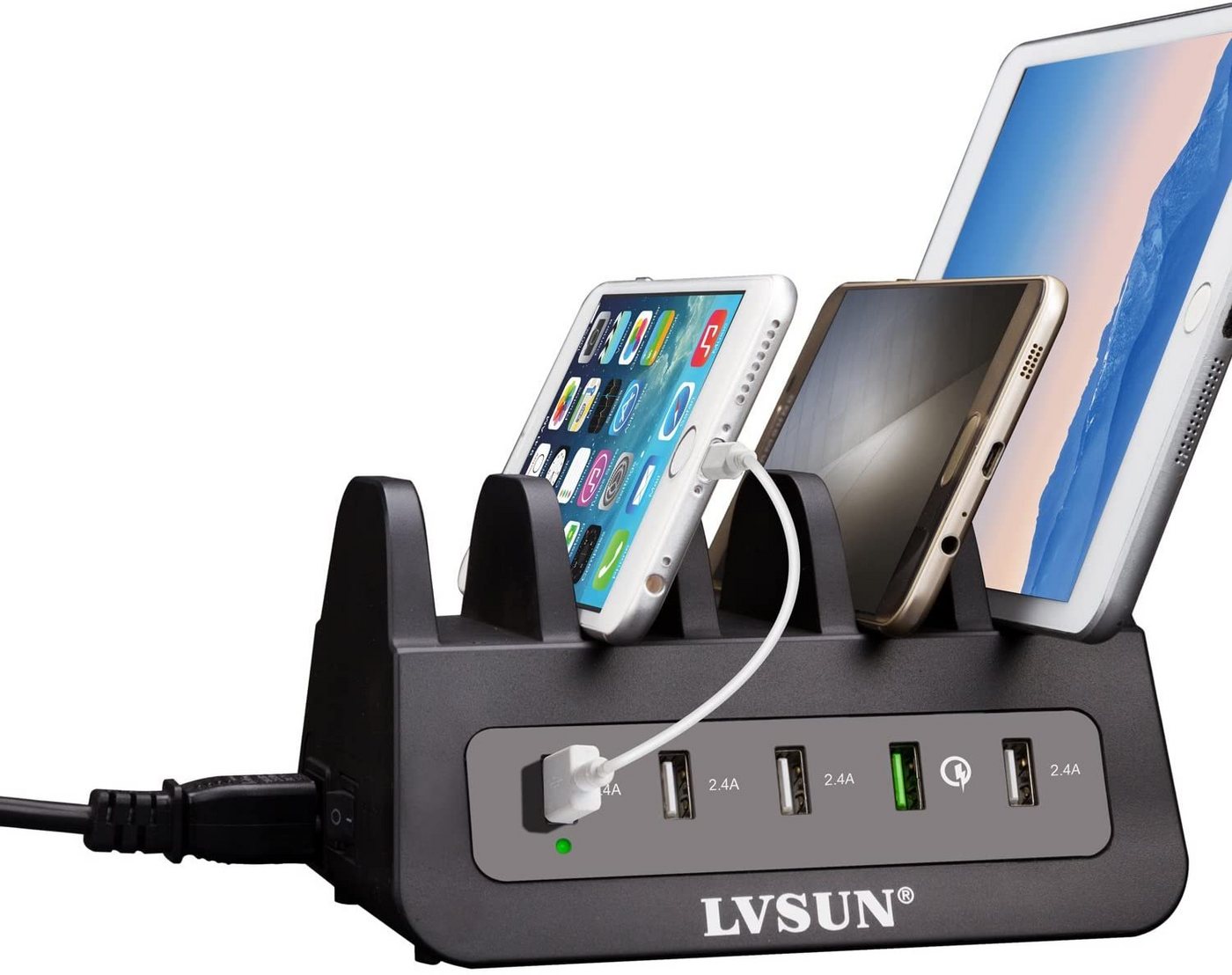 LVSUN CS52Q1 60W Multi USB Schnelllade-Gerät von LVSUN