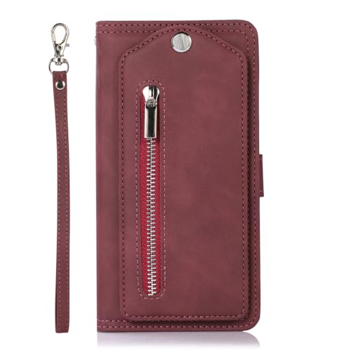 LVTFCO Spiegel-Reißverschluss-Geldbörsen-Handyhülle für iPhone 13 12 Mini 11 Pro XS Max XR LVTFCO Spiegel-Reißverschluss-Geldbörsen-Handyhülle für iPhone 13 12 Mini 11 Pro XS Max XR von LVTFCO
