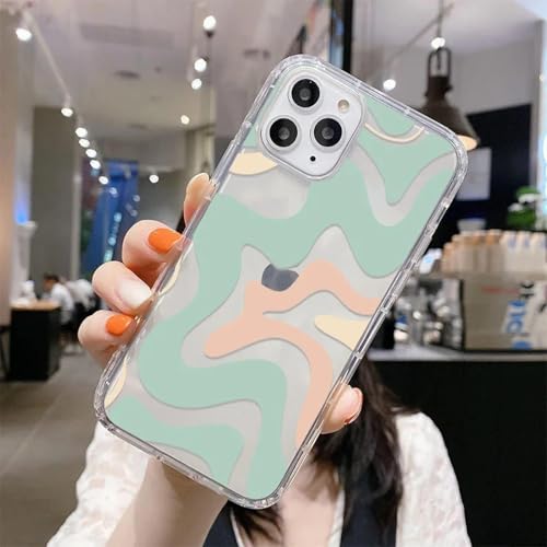 LVVLBBT Gemusterte Handyhülle für iPhone 11 Hülle 13 Pro Max 12 16 15 14 Pro Max Xs Xr 7 8 Plus Se 13 Mini Soft Cover (Für iPhone 13 Pro/UC26) von LVVLBBT