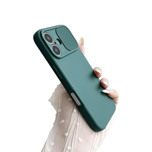 LVVLBBT Kameraschutz, weiche TPU-Hülle für iPhone 16 15 14 13 12 Mini 11 Pro Xr X Xs Max 7 8 Plus Se, einfarbig, stoßfeste Abdeckung (für iPhone XS Max/Dunkelgrün) von LVVLBBT