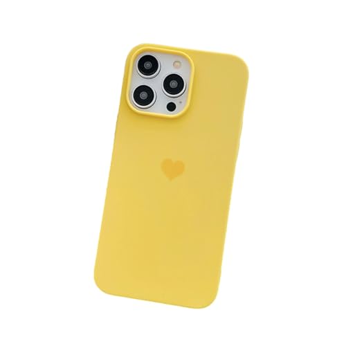 LVVLBBT Matte flüssige Silikonhülle für iPhone 14 13 12 11 Pro Xs Max X Xr Se 2 7 8 6 6s Plus Farbige Rückseite (für iPhone SE 2020/Gelb) von LVVLBBT
