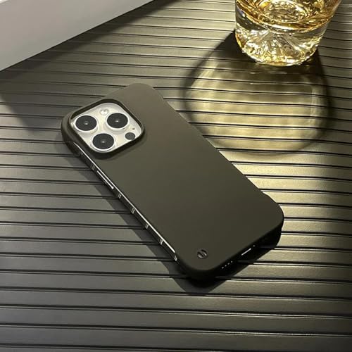 LVVLBBT Rahmenlose PC-Hartschale für iPhone 15 14 13 12 Mini 11 Pro Max Xr Xs X 8 7 Plus Se Schlanke Kühlabdeckung (für iPhone 13Pro/BK) von LVVLBBT