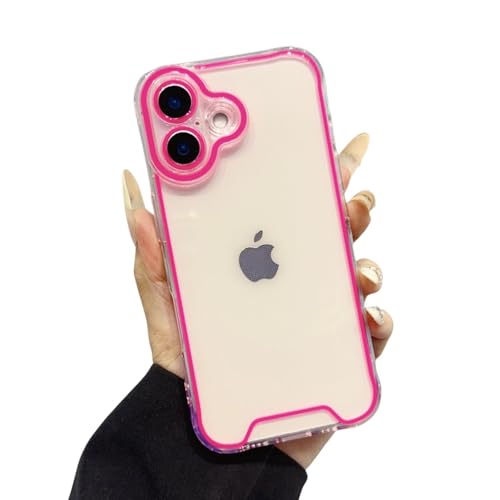 LVVLBBT Transparente, stoßfeste Hülle für iPhone 16 15 14 Pro Max Plus 13 12 11 Xr X Xs TPU-Stoßstangenschutzhülle (für iPhone 15 ProMax/RO) von LVVLBBT