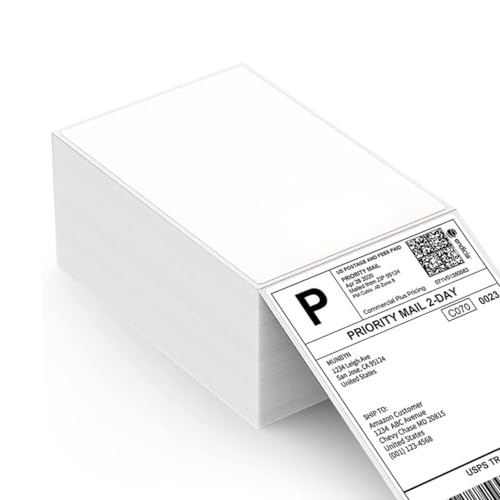 LVYUAN 1000 Stück Thermo Etiketten 4 × 4 Zoll Thermoetiketten Versandetiketten 100 x 100mm für Versandetiketten, kompatibel mit den meisten Thermoetikettendruckern LVYUAN 1000 Stück Thermo Etiketten 4 × 4 Zoll Thermoetiketten Versandetiketten 100 x 100mm für Versandetiketten, kompatibel mit den meisten Thermoetikettendruckern von LVYUAN