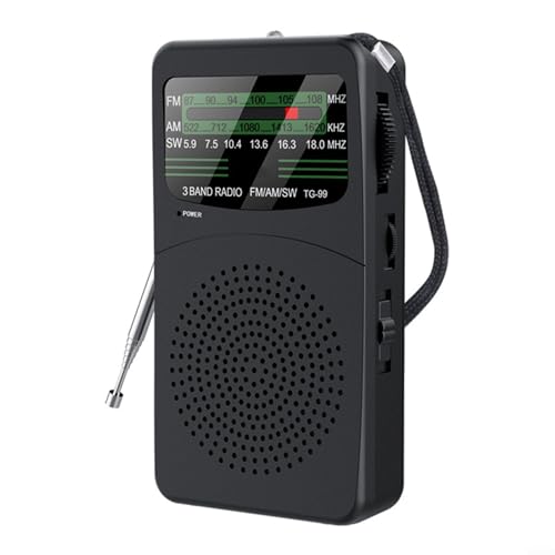 Kompaktes AM/FM/SW-Radio mit 3-W-Lautsprecher, tragbarer Transistor-Radio-Empfänger, batteriebetrieben, ABS-Material, Multiband-Empfang für den Heimgebrauch im Freien Kompaktes AM/FM/SW-Radio mit 3-W-Lautsprecher, tragbarer Transistor-Radio-Empfänger, batteriebetrieben, ABS-Material, Multiband-Empfang für den Heimgebrauch im Freien von LVYXON