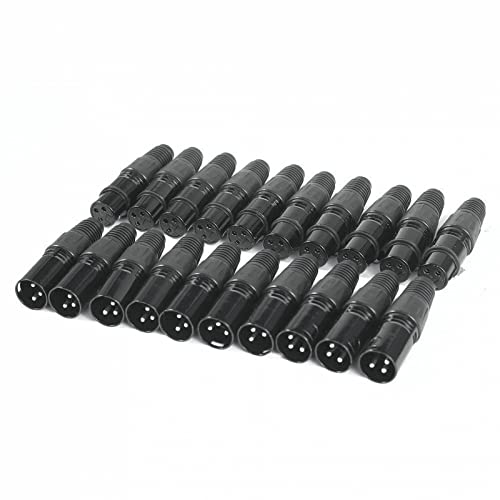 LVYXON 10 Paar Lautsprecherkabel XLR für DMX 3 Pin Stecker & Buchse Mikrofon Schlangenstecker Audio Mikrofon Kabelverbinder von LVYXON