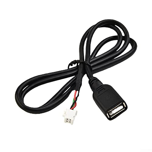 LVYXON Auto-USB-Kabel-Adapter, 4-poliger und 6-poliger Stecker, USB-Verlängerungskabel, Adapter für Andr-Autoradio-Stereoanlage (4-polig + 6-polig) von LVYXON