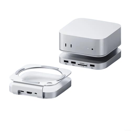 LVYXON Mac MiniM4 Dock, Aluminium für Mac Mini Hub, 4K60Hz -HDMI USB C Hub 10G USB Schnellladung M.2 NVMe für SATA SSD für Mac MiniM4 und M4Pro 2024 (HDMI-kompatibel) von LVYXON
