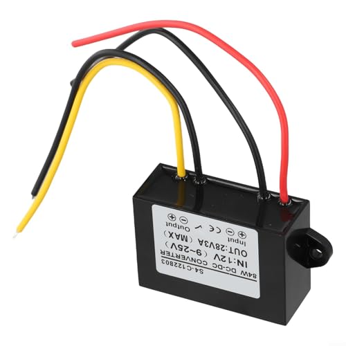 Netzteilmodul 12V auf 28V DC-DC Wandler 3A Spannungsregler 84W IP68 Wasserdicht Hohe Effizienz für Elektronische Systeme LKW Taxi Radios von LVYXON