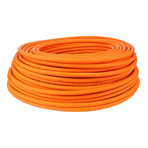 LW Electronic 25GBase-T / 40GBase-T Cat 8.1 Netzwerkkabel 100m 2000 MHz PIMF LSZH 23AWG Verlegekabel Gigabit S/FTP LAN Kabel Datenkabel Geschirmtes Installationskabel Orange von LW Electronic