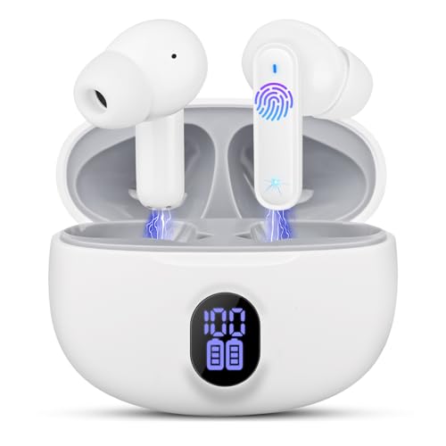 LWMTT Kopfhörer Kabellos Bluetooth,In Ear Kopfhörer Bluetooth 5.3,Kabellose Kopfhoerer LED-Anzeige Headphones IPX7 Wasserdicht Kopfhörer Kabellos,30 H Spielzeit,Noise Cancelling Kopfhoerer LWMTT Kopfhörer Kabellos Bluetooth,In Ear Kopfhörer Bluetooth 5.3,Kabellose Kopfhoerer LED-Anzeige Headphones IPX7 Wasserdicht Kopfhörer Kabellos,30 H Spielzeit,Noise Cancelling Kopfhoerer von LWMTT
