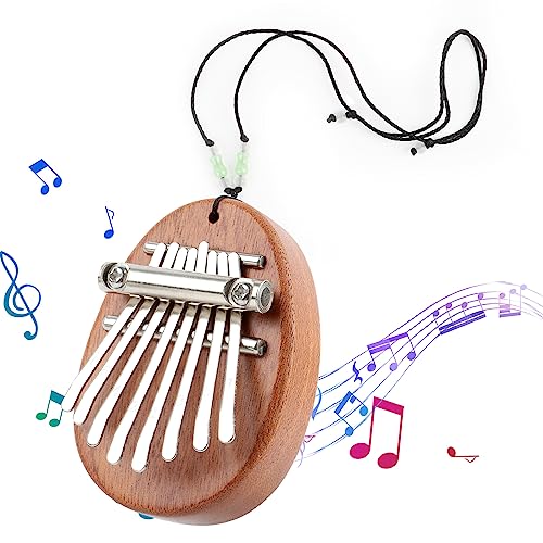 Mini Kalimba,8 Tasten Kalimba Thumb Piano,Kalimba Finger Klavier, Thumb Piano Tragbares, Mini-Kalimba für Kinder, Mini Kalimba Daumenklavier Anfänger Kinder Geschenk von LWMTT
