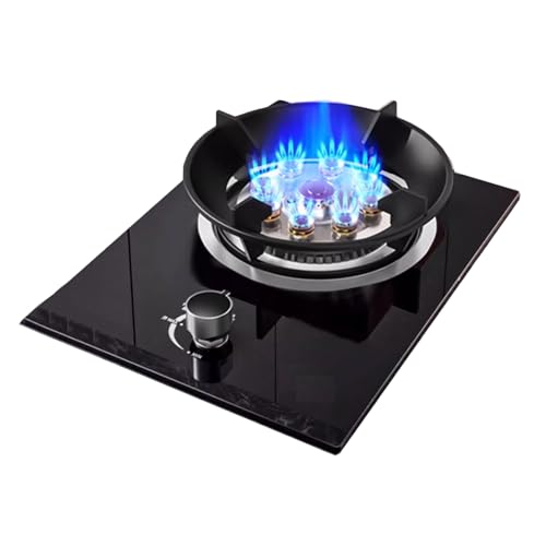 LWZQRVCT Gasherd Aus Gehärtetem, Neun-Kammer-Gasherd Aus Dickem Gehärtetem Mit Heftigem Feuer Und Flammendurchschlagschutz(LPG) von LWZQRVCT
