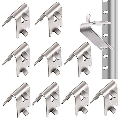 10 Stück Kühlschrank Regal Clip, Edelstahl Kühlschrank Regal Clip, Gefrierschrank Regal Clip, 1,5 mm Verdicken 304 Edelstahl Langlebig Kühlschrank Regal Clip für Kühlschrank, Gefrierschrank(Silber) 10 Stück Kühlschrank Regal Clip, Edelstahl Kühlschrank Regal Clip, Gefrierschrank Regal Clip, 1,5 mm Verdicken 304 Edelstahl Langlebig Kühlschrank Regal Clip für Kühlschrank, Gefrierschrank(Silber) von LWZko