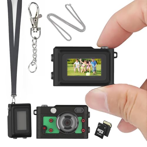 LX-VIECKDUN Mini CAM Schlüsselanhänger Kamera 1,47 Zoll Bildschirm Mini Retro Kamera Kleine Digitalkamera 1080P HD Portable Video Recorder Foto/Video Modus Schalter 64G TFType-C 2H Akku 62g LX-VIECKDUN Mini CAM Schlüsselanhänger Kamera 1,47 Zoll Bildschirm Mini Retro Kamera Kleine Digitalkamera 1080P HD Portable Video Recorder Foto/Video Modus Schalter 64G TFType-C 2H Akku 62g von LX-VIECKDUN