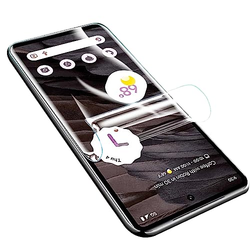 LXEEOLX [2 Stück Hydrogel TPU Schutzfolie für Google Pixel 7 PRO, Transparenter Soft Bildschirmschutz mit Fingerabdruck-ID Unterstützen [HD Klar][Anti-Kratzer][Anti-Öl] von LXEEOLX