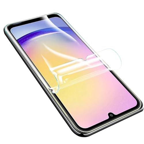 LXEEOLX [2 Stück Hydrogel TPU Schutzfolie für Samsung Galaxy A25, Transparenter Soft Bildschirmschutz mit Fingerabdruck-ID Unterstützen [HD Klar][Anti-Kratzer][Anti-Öl] von LXEEOLX