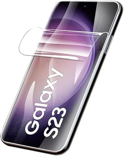 LXEEOLX [2 Stück Hydrogel TPU Schutzfolie für Samsung Galaxy S23, Transparenter Soft Bildschirmschutz mit Fingerabdruck-ID Unterstützen [HD Klar][Anti-Kratzer][Anti-Öl] von LXEEOLX