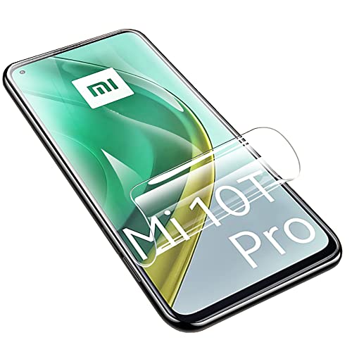 LXEEOLX [2 Stück Hydrogel TPU Schutzfolie für Xiaomi Mi 10T Pro/Mi 10T, Transparenter Soft Bildschirmschutz mit Fingerabdruck-ID Unterstützen [HD Klar][Anti-Kratzer][Anti-Öl] von LXEEOLX