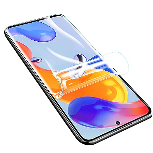 LXEEOLX [2 Stück Hydrogel TPU Schutzfolie für Xiaomi Redmi Note 11 / Redmi Note 11S, Transparenter Soft Bildschirmschutz mit Fingerabdruck-ID Unterstützen [HD Klar][Anti-Kratzer][Anti-Öl] von LXEEOLX