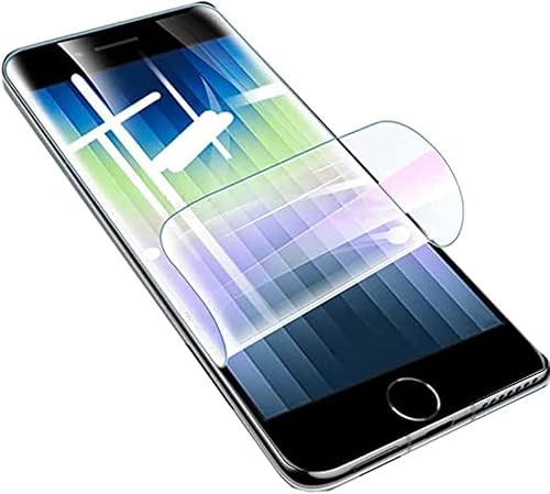 LXEEOLX [2 Stück Hydrogel TPU Schutzfolie für iPhone SE (2022) /iPhone SE (2020), Transparenter Soft Bildschirmschutz mit Fingerabdruck-ID Unterstützen [HD Klar][Anti-Kratzer][Anti-Öl] von LXEEOLX